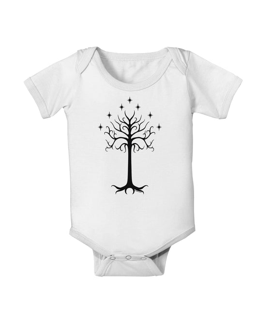 The Royal White Tree Baby Romper Bodysuit by TooLoud-Baby Romper-TooLoud-White-06-Months-Davson Sales
