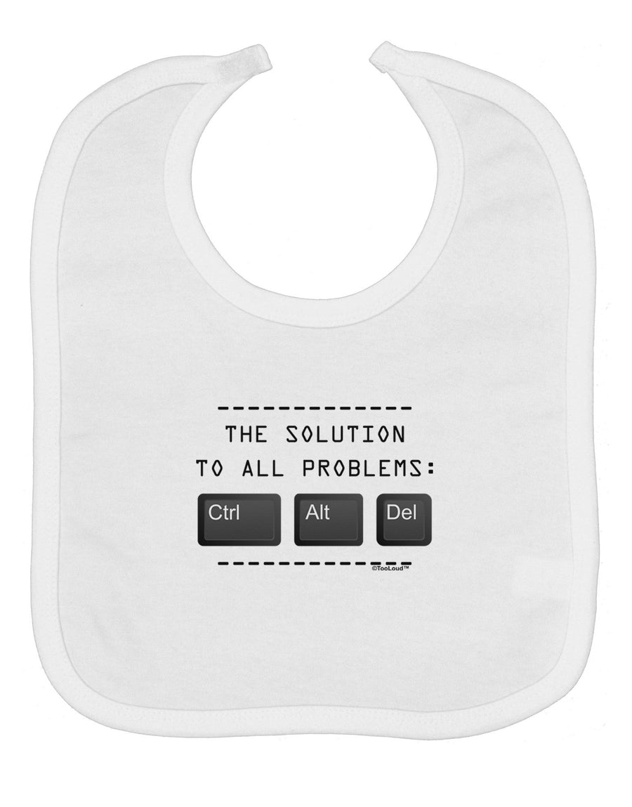 The Solution - Ctrl Alt Del Baby Bib