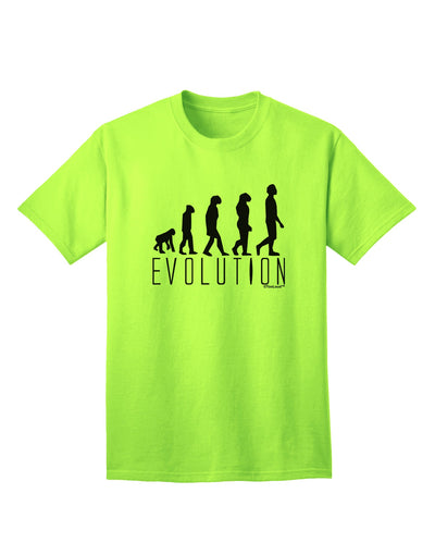 The Sophisticated Evolution of Man Adult T-Shirt by TooLoud-Mens T-shirts-TooLoud-Neon-Green-Small-Davson Sales