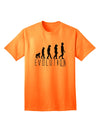 The Sophisticated Evolution of Man Adult T-Shirt by TooLoud-Mens T-shirts-TooLoud-Neon-Orange-Small-Davson Sales