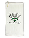 The Struggle - Low Wifi Micro Terry Gromet Golf Towel 16 x 25 inch-Golf Towel-TooLoud-White-Davson Sales