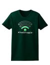 The Struggle - Low Wifi Womens Dark T-Shirt-TooLoud-Forest-Green-Small-Davson Sales