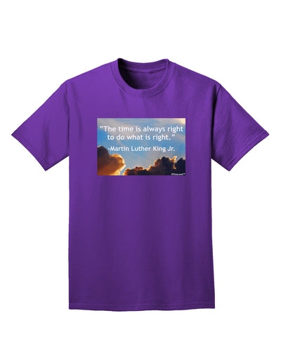 The Time Is Always Right Adult Dark T-Shirt-Mens T-Shirt-TooLoud-Purple-Small-Davson Sales