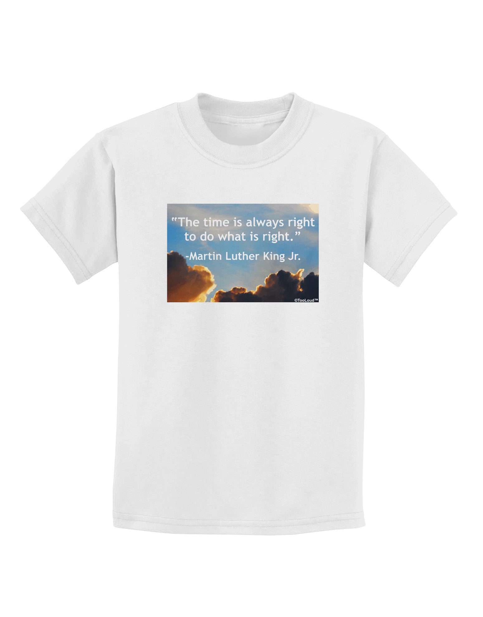 The Time Is Always Right Childrens T-Shirt-Childrens T-Shirt-TooLoud-White-X-Small-Davson Sales