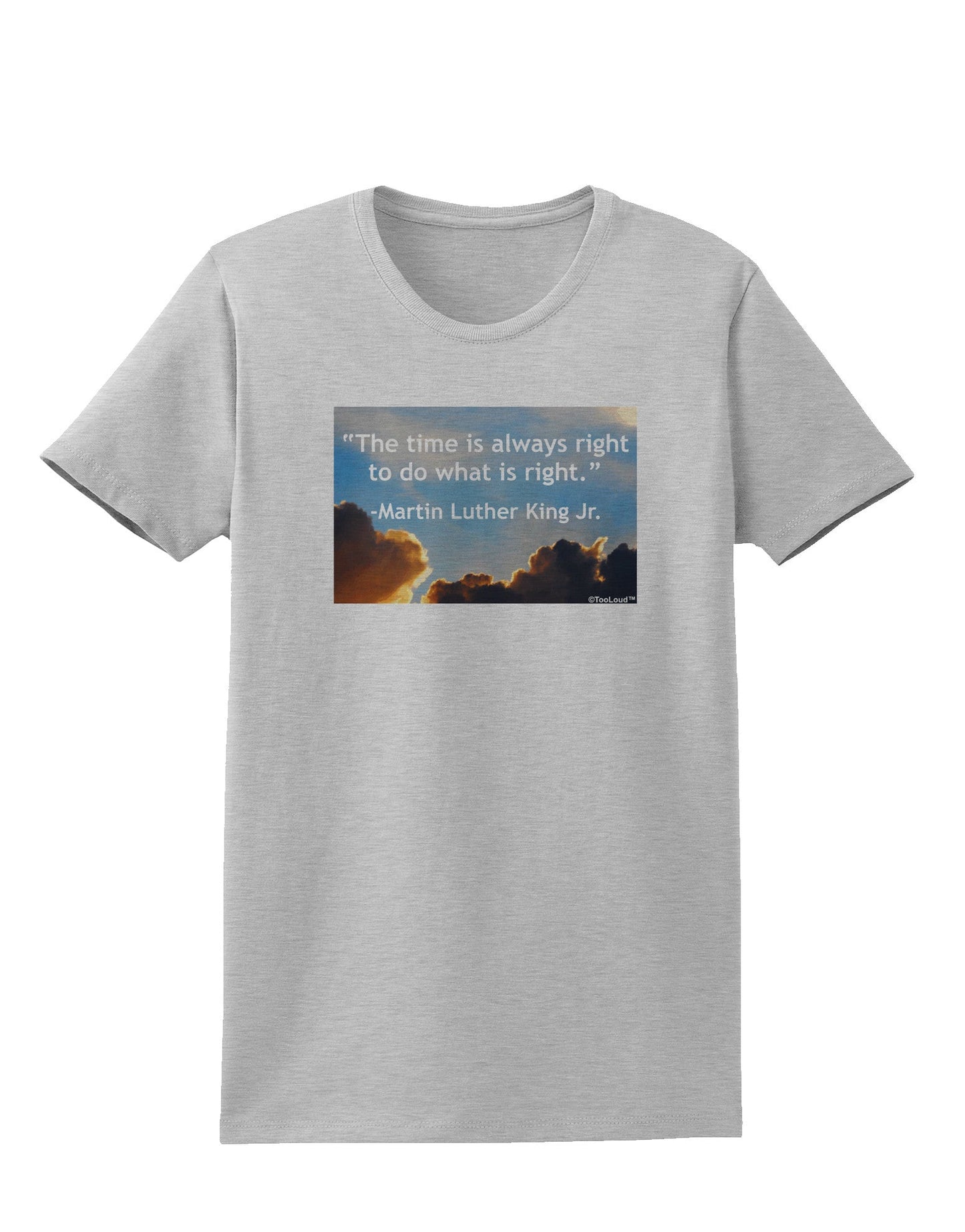 The Time Is Always Right Womens T-Shirt-Womens T-Shirt-TooLoud-AshGray-X-Small-Davson Sales
