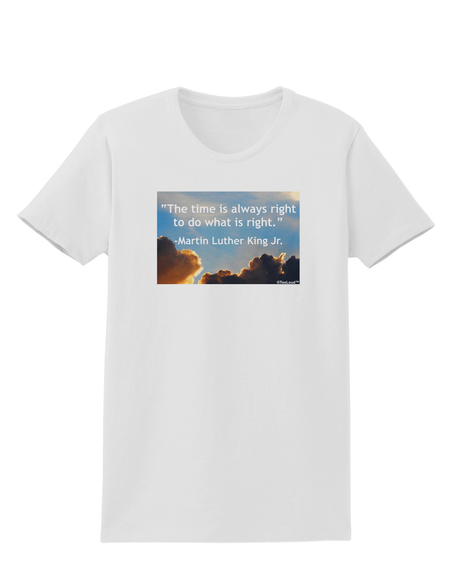 The Time Is Always Right Womens T-Shirt-Womens T-Shirt-TooLoud-White-X-Small-Davson Sales