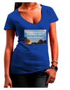 The Time Is Always Right Womens V-Neck Dark T-Shirt-Womens V-Neck T-Shirts-TooLoud-Royal-Blue-Juniors Fitted Small-Davson Sales