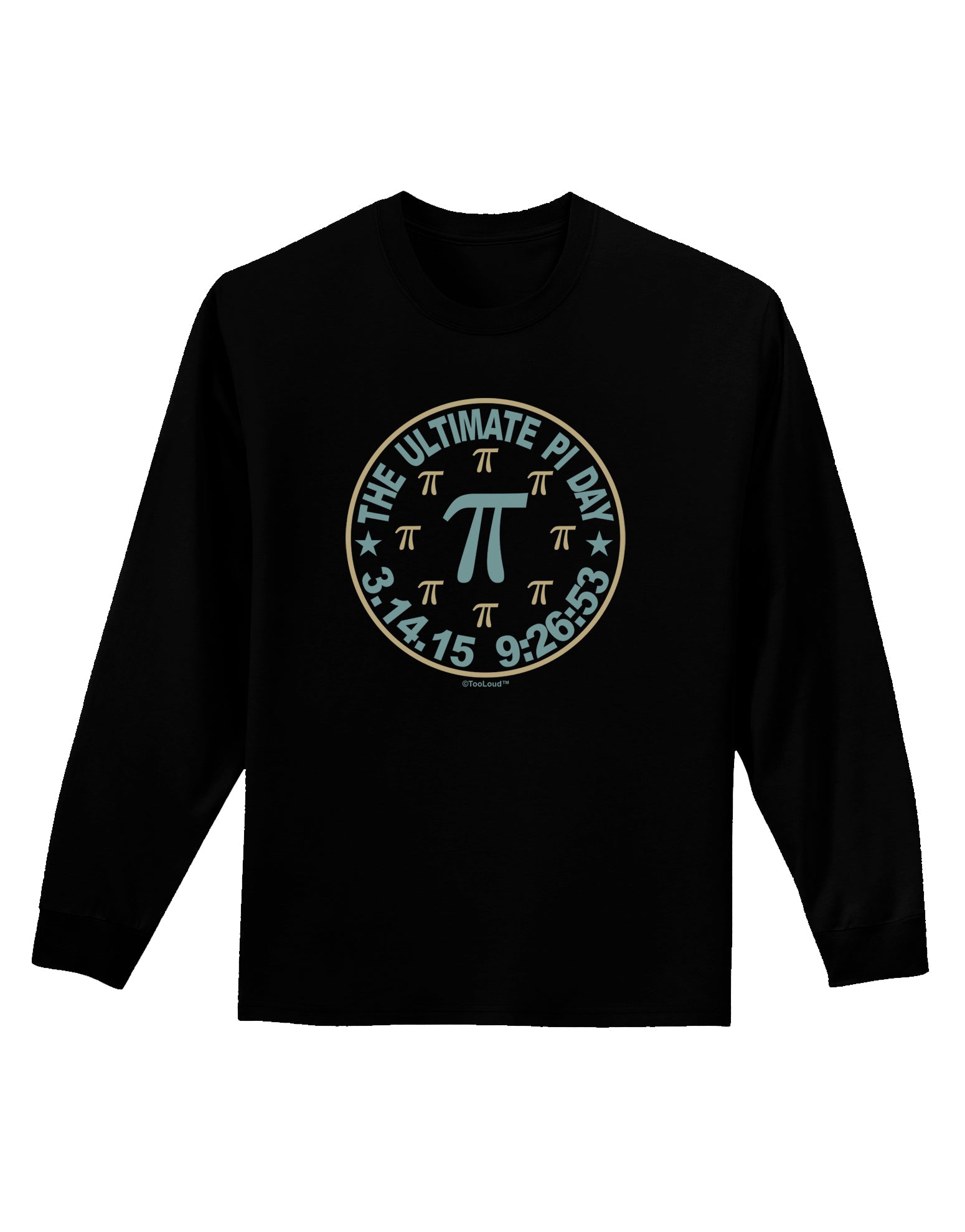 The Ultimate Pi Day Emblem Adult Long Sleeve Dark T-Shirt by TooLoud-TooLoud-Black-Small-Davson Sales