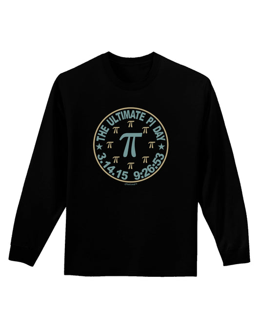The Ultimate Pi Day Emblem Adult Long Sleeve Dark T-Shirt by TooLoud-TooLoud-Black-Small-Davson Sales