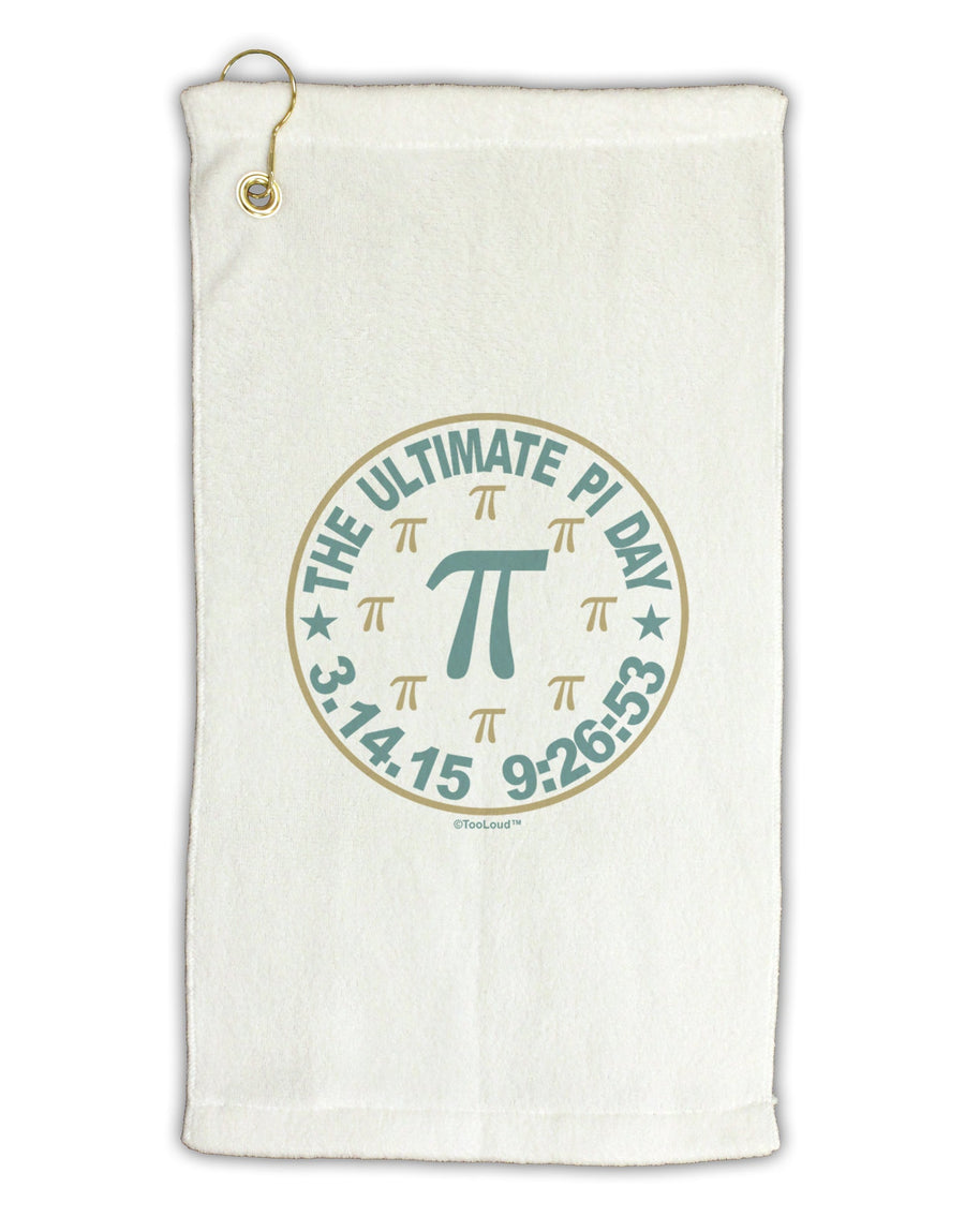 The Ultimate Pi Day Emblem Micro Terry Gromet Golf Towel 16 x 25 inch by TooLoud-Golf Towel-TooLoud-White-Davson Sales