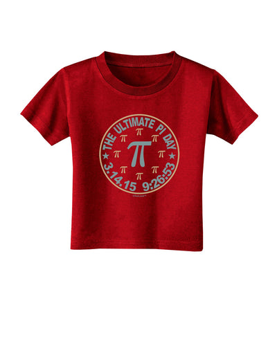 The Ultimate Pi Day Emblem Toddler T-Shirt Dark by TooLoud-Toddler T-Shirt-TooLoud-Red-2T-Davson Sales