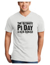 The Ultimate Pi Day Text Adult V-Neck T-shirt by TooLoud-Mens V-Neck T-Shirt-TooLoud-White-Small-Davson Sales