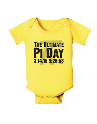 The Ultimate Pi Day Text Baby Romper Bodysuit by TooLoud-Baby Romper-TooLoud-Yellow-06-Months-Davson Sales