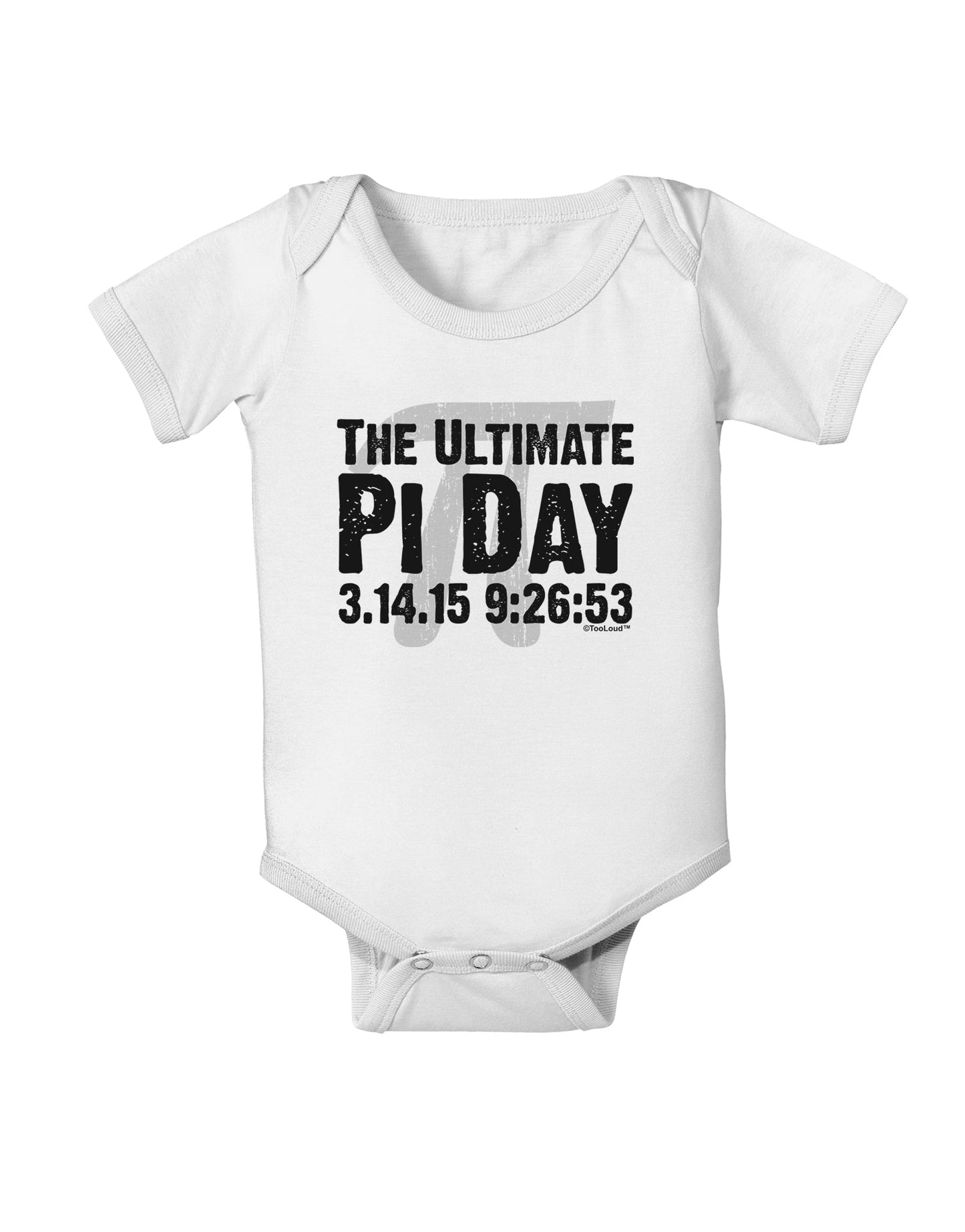 The Ultimate Pi Day Text Baby Romper Bodysuit by TooLoud-Baby Romper-TooLoud-White-06-Months-Davson Sales