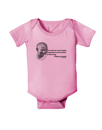 The Weak Can Never Forgive Baby Romper Bodysuit-Baby Romper-TooLoud-Pink-06-Months-Davson Sales