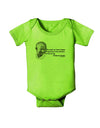 The Weak Can Never Forgive Baby Romper Bodysuit-Baby Romper-TooLoud-Lime-06-Months-Davson Sales