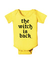 The Witch Is Back Baby Romper Bodysuit by TooLoud-Baby Romper-TooLoud-Yellow-06-Months-Davson Sales