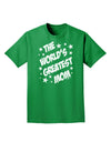 The World's Greatest Mom - Superhero Style Adult Dark T-Shirt by TooLoud-Mens T-Shirt-TooLoud-Kelly-Green-Small-Davson Sales