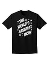 The World's Greatest Mom - Superhero Style Adult Dark T-Shirt by TooLoud-Mens T-Shirt-TooLoud-Black-Small-Davson Sales