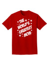 The World's Greatest Mom - Superhero Style Adult Dark T-Shirt by TooLoud-Mens T-Shirt-TooLoud-Red-Small-Davson Sales