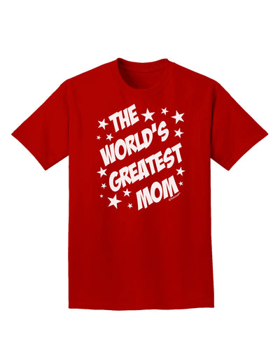 The World's Greatest Mom - Superhero Style Adult Dark T-Shirt by TooLoud-Mens T-Shirt-TooLoud-Red-Small-Davson Sales