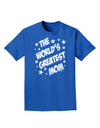 The World's Greatest Mom - Superhero Style Adult Dark T-Shirt by TooLoud-Mens T-Shirt-TooLoud-Royal-Blue-Small-Davson Sales