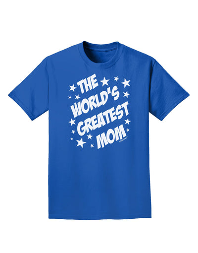 The World's Greatest Mom - Superhero Style Adult Dark T-Shirt by TooLoud-Mens T-Shirt-TooLoud-Royal-Blue-Small-Davson Sales