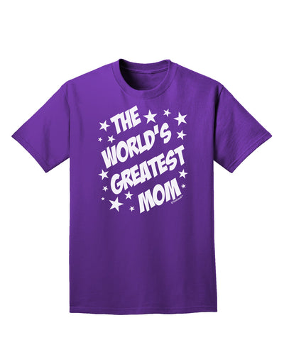 The World's Greatest Mom - Superhero Style Adult Dark T-Shirt by TooLoud-Mens T-Shirt-TooLoud-Purple-Small-Davson Sales