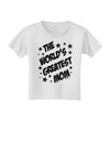 The World's Greatest Mom - Superhero Style Toddler T-Shirt by TooLoud-Toddler T-Shirt-TooLoud-White-2T-Davson Sales