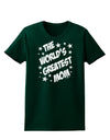 The World's Greatest Mom - Superhero Style Womens Dark T-Shirt by TooLoud-Womens T-Shirt-TooLoud-Forest-Green-Small-Davson Sales