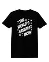 The World's Greatest Mom - Superhero Style Womens Dark T-Shirt by TooLoud-Womens T-Shirt-TooLoud-Black-X-Small-Davson Sales