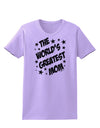 The World's Greatest Mom - Superhero Style Womens T-Shirt by TooLoud-Womens T-Shirt-TooLoud-Lavender-X-Small-Davson Sales