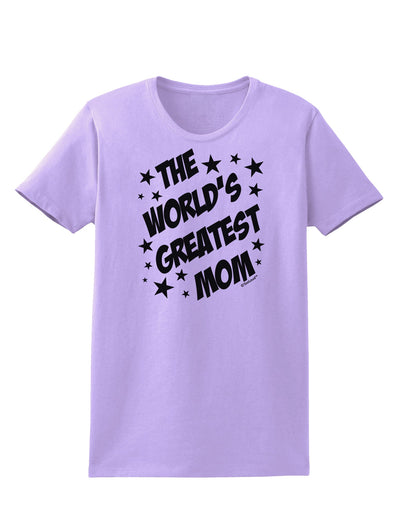 The World's Greatest Mom - Superhero Style Womens T-Shirt by TooLoud-Womens T-Shirt-TooLoud-Lavender-X-Small-Davson Sales