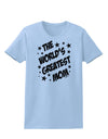 The World's Greatest Mom - Superhero Style Womens T-Shirt by TooLoud-Womens T-Shirt-TooLoud-Light-Blue-X-Small-Davson Sales