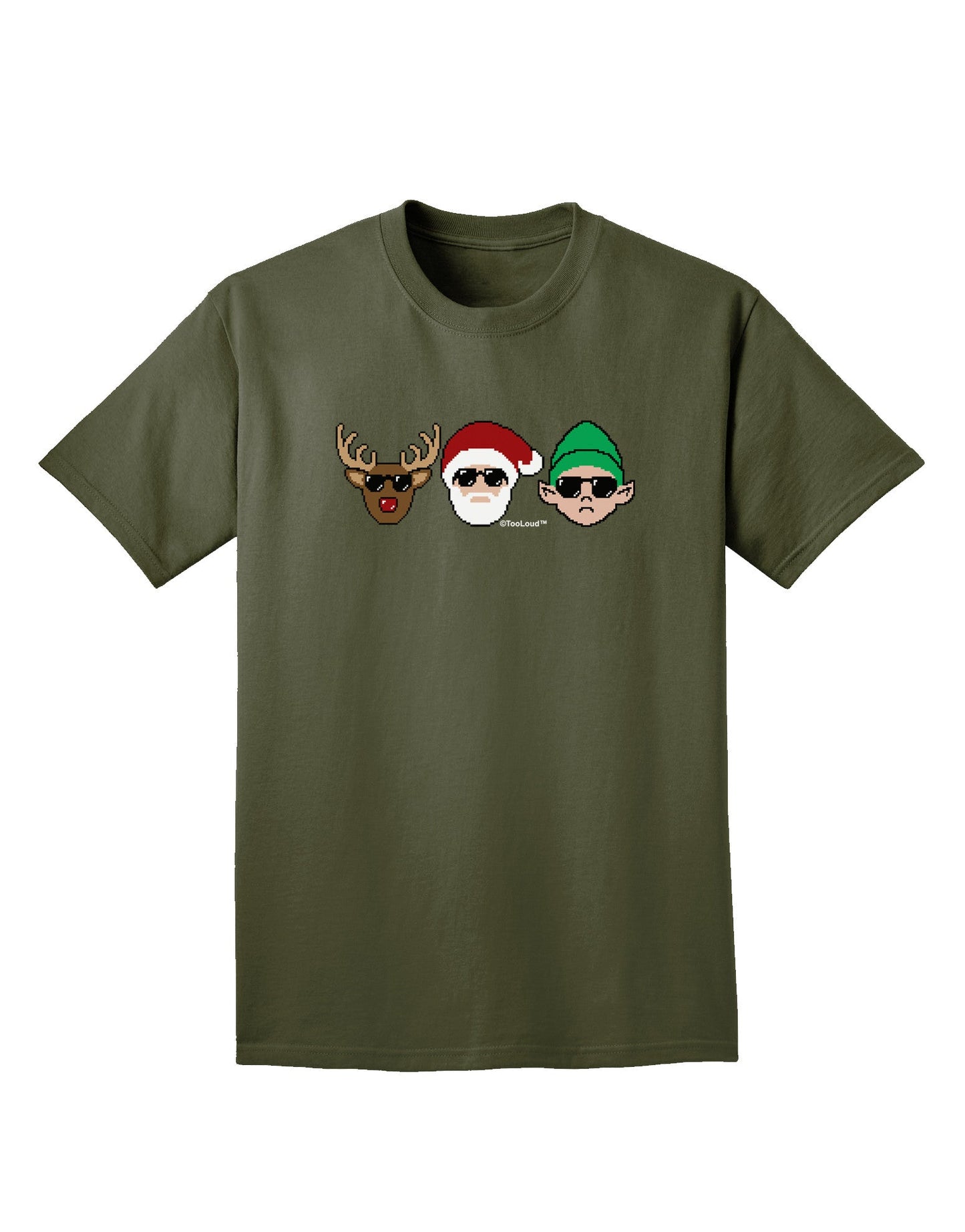 The X-mas Squad Adult Dark T-Shirt-Mens T-Shirt-TooLoud-Military-Green-Small-Davson Sales