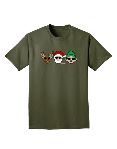 The X-mas Squad Adult Dark T-Shirt-Mens T-Shirt-TooLoud-Military-Green-Small-Davson Sales