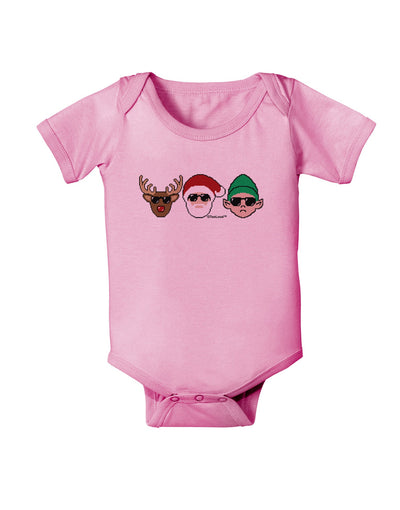 The X-mas Squad Baby Romper Bodysuit-Baby Romper-TooLoud-Pink-06-Months-Davson Sales