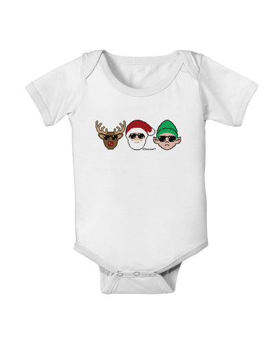 The X-mas Squad Baby Romper Bodysuit-Baby Romper-TooLoud-White-06-Months-Davson Sales