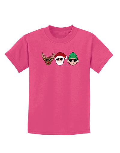 The X-mas Squad Childrens Dark T-Shirt-Childrens T-Shirt-TooLoud-Sangria-X-Small-Davson Sales