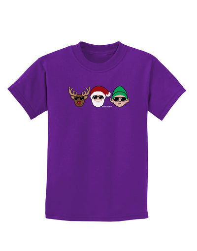 The X-mas Squad Childrens Dark T-Shirt-Childrens T-Shirt-TooLoud-Purple-X-Small-Davson Sales