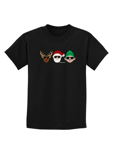 The X-mas Squad Childrens Dark T-Shirt-Childrens T-Shirt-TooLoud-Black-X-Small-Davson Sales