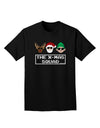 The X-mas Squad Text Adult Dark T-Shirt-Mens T-Shirt-TooLoud-Black-Small-Davson Sales