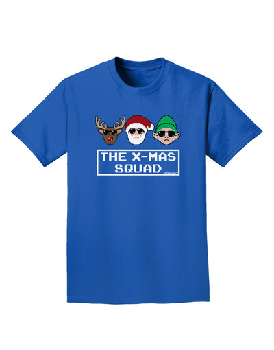 The X-mas Squad Text Adult Dark T-Shirt-Mens T-Shirt-TooLoud-Royal-Blue-Small-Davson Sales