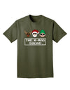 The X-mas Squad Text Adult Dark T-Shirt-Mens T-Shirt-TooLoud-Military-Green-Small-Davson Sales