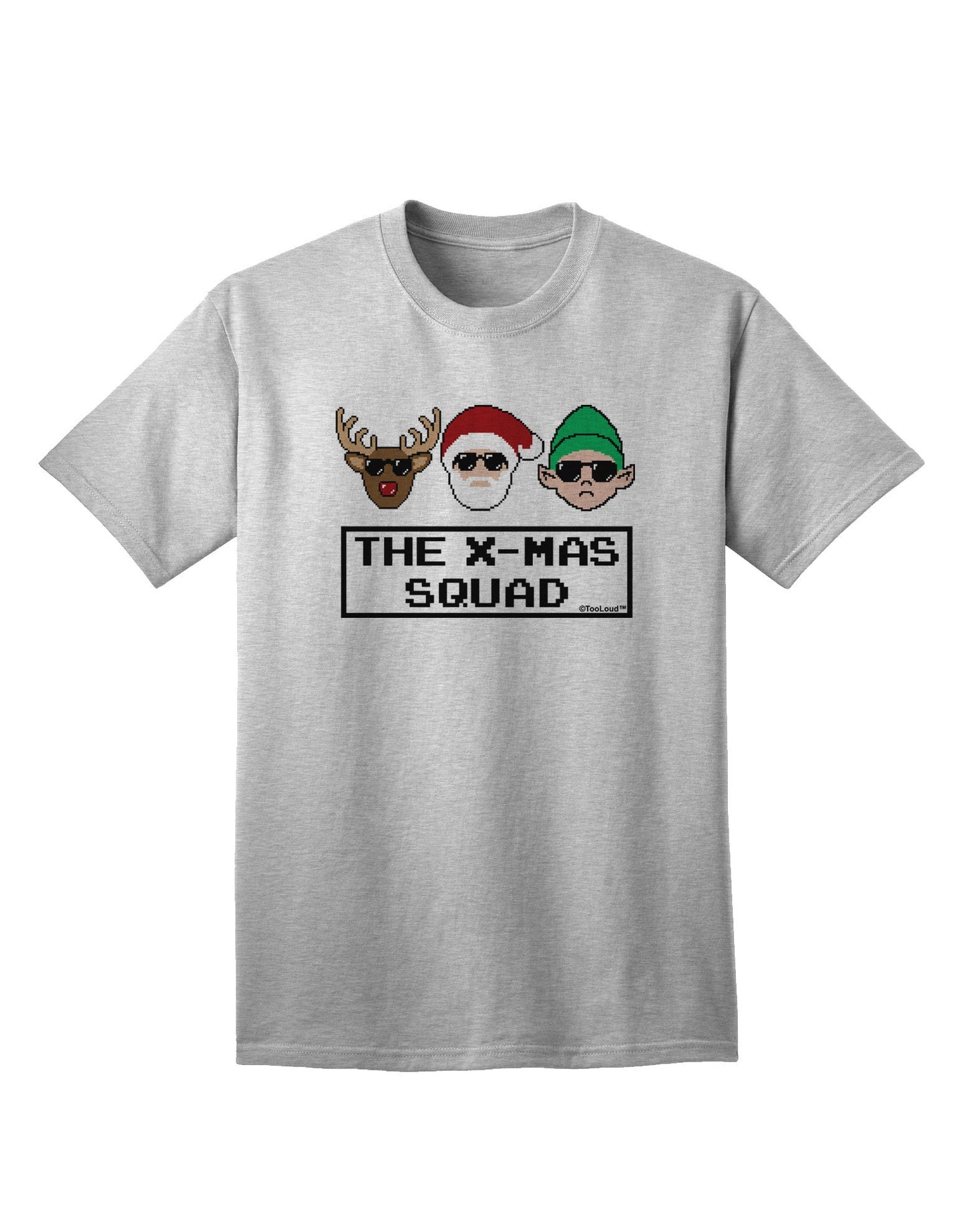 The X-mas Squad Text Adult T-Shirt-unisex t-shirt-TooLoud-AshGray-Small-Davson Sales
