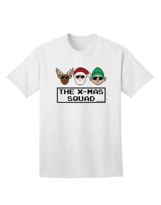 The X-mas Squad Text Adult T-Shirt-unisex t-shirt-TooLoud-White-Small-Davson Sales