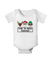 The X-mas Squad Text Baby Romper Bodysuit-Baby Romper-TooLoud-White-06-Months-Davson Sales