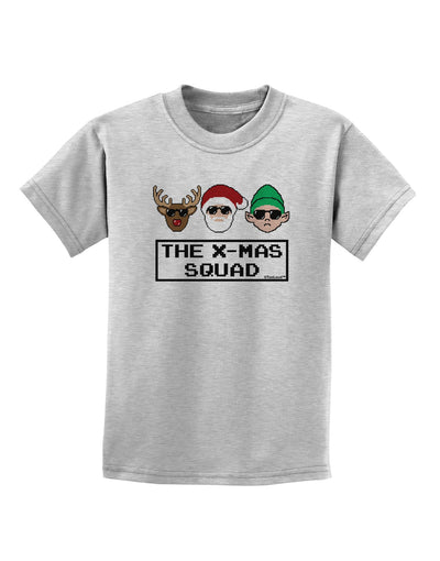 The X-mas Squad Text Childrens T-Shirt-Childrens T-Shirt-TooLoud-AshGray-X-Small-Davson Sales