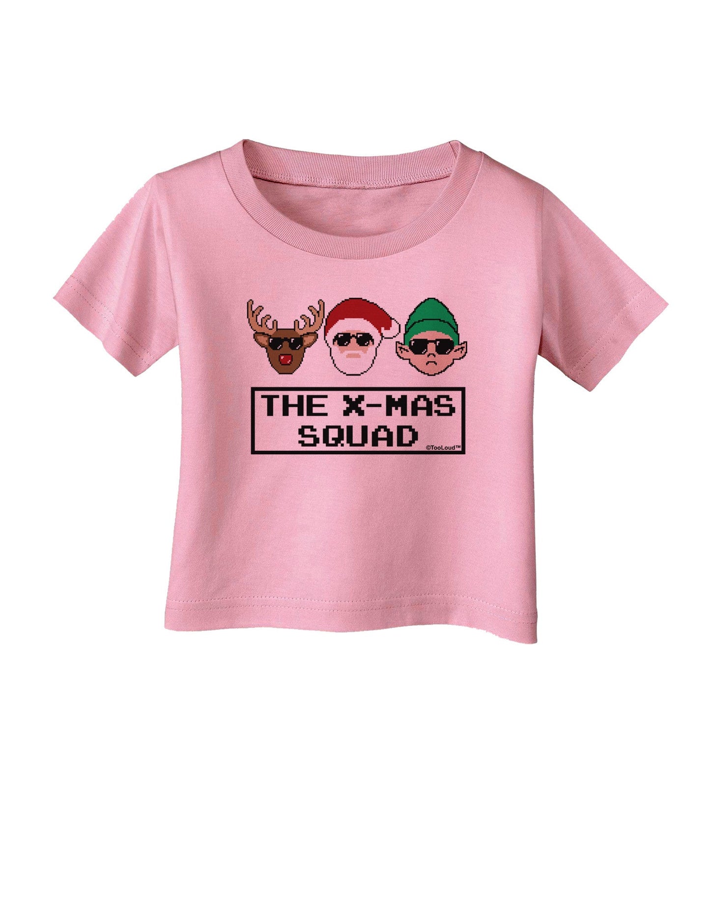 The X-mas Squad Text Infant T-Shirt-Infant T-Shirt-TooLoud-Candy-Pink-06-Months-Davson Sales