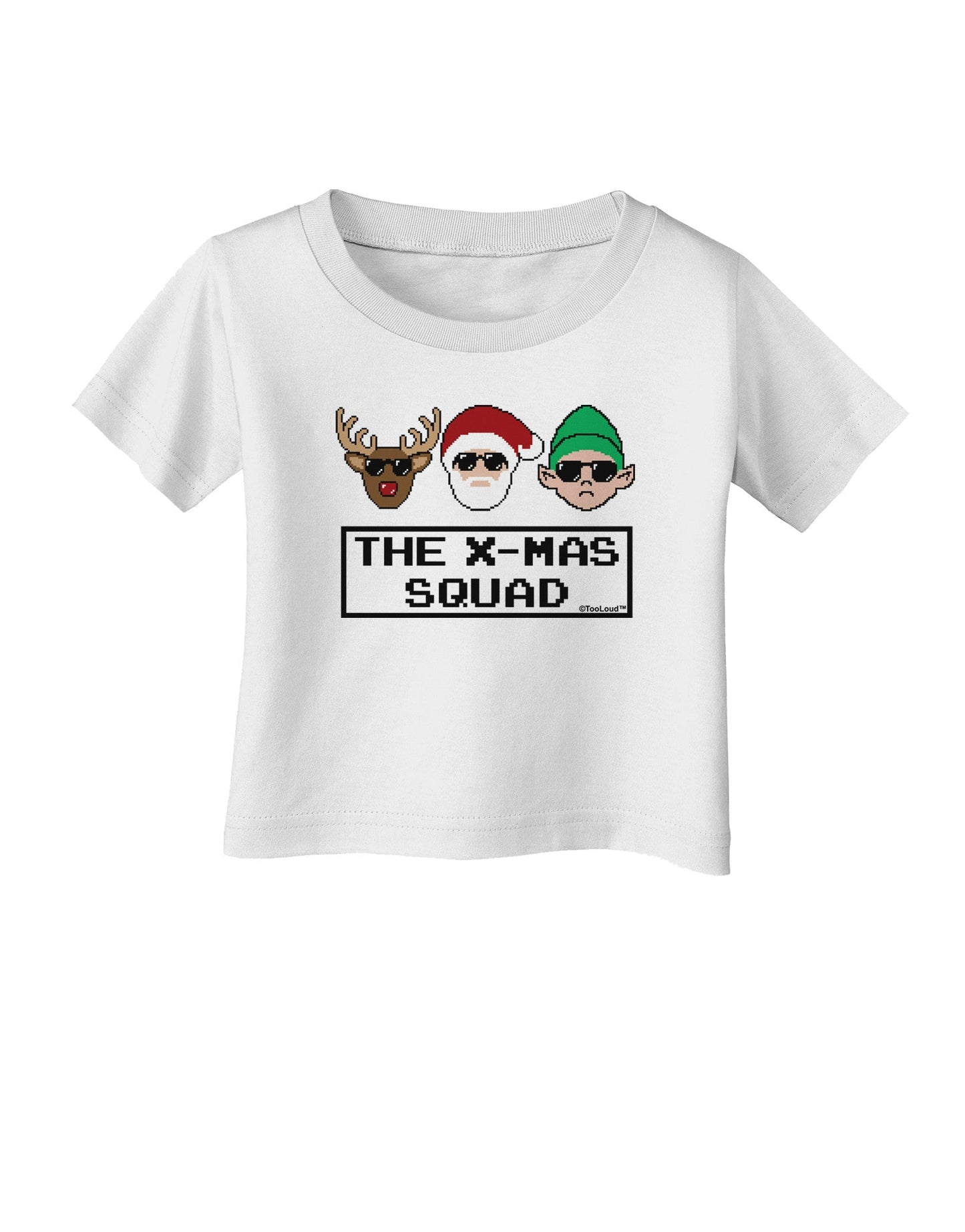 The X-mas Squad Text Infant T-Shirt-Infant T-Shirt-TooLoud-White-06-Months-Davson Sales